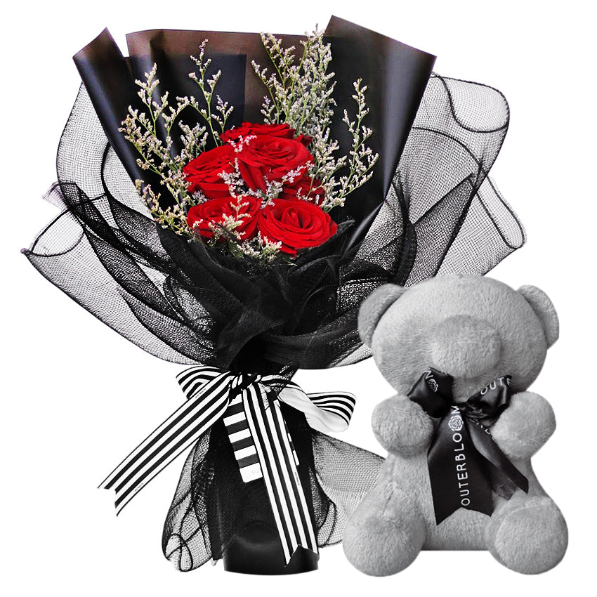 [Valentine] Signature Midnight Kiss Bouquet - Classic