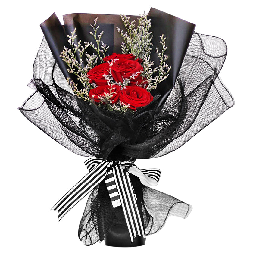 [Valentine] Signature Midnight Kiss Bouquet - Classic