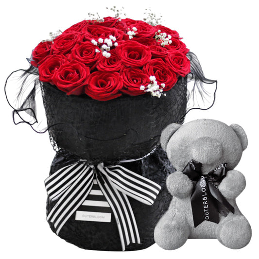 [Valentine] Signature Midnight Kiss Bouquet - Grande