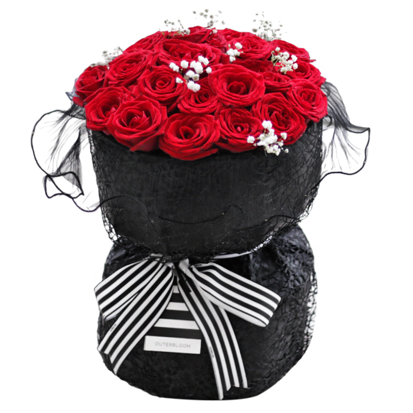 [Valentine] Signature Midnight Kiss Bouquet - Grande