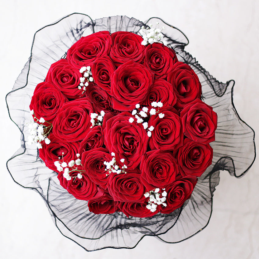 [Valentine] Signature Midnight Kiss Bouquet - Grande